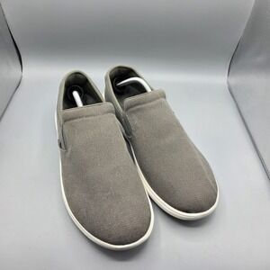 Crocs Reviva Shoes Mens 13 Gray Canvas Slip On Loafers Sneakers Comfort Casual